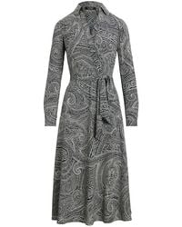 Ralph Lauren - Paisley-Print Wrap Dress - Lyst