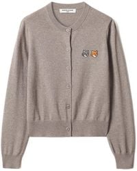 Maison Kitsuné - Double Fox Head Cardigan - Lyst