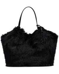 DKNY - Medium Paula Faux-Fur Tote Bag - Lyst