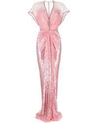 Jenny Packham - Stardust sequin gown - Lyst