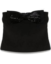 Self-Portrait - Crepe Bandeau' Top - Lyst