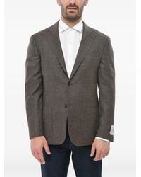Corneliani - Single-Breasted Virgin Wool Blazer - Lyst