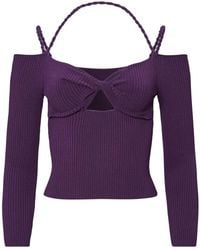 Altuzarra - Odin Cut-Out Ribbed-Knit Top - Lyst