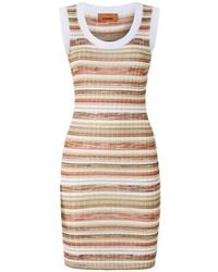Missoni - Striped Lamé-Knit Dress - Lyst