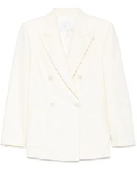 Eleventy - Double-Breasted Wool Jacket - Lyst