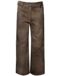 Interior - Textured Panel Trousers - Lyst