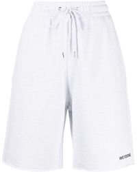 we11done - Pantalones cortos de chándal con logo - Lyst