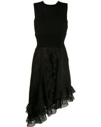 McQueen - Asymmetrical Draped Knit Dress - Lyst
