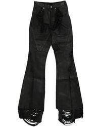 Rick Owens - Frayed Jeans - Lyst