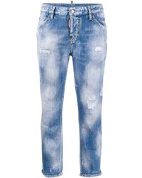 DSquared² Cropped Jeans - Blauw