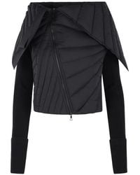 Yehuafan - Off-Shoulder Quilted Jacket - Lyst