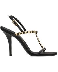 Ferragamo - Vara Chain T-Strap Sandals - Lyst