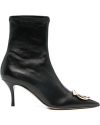 Ferragamo - Stiefel Mit Gancini-Detail - Lyst