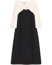 Valentino Garavani - Crepe Couture Midi Dress - Lyst