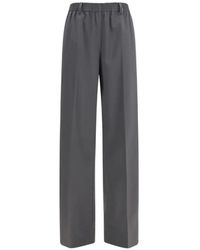 Miu Miu - Stretch Wool Pants - Lyst