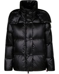 AFTER LABEL - フーデッドネック キルティングジャケット - Lyst