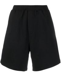 DSquared² - Knee-Length Cotton Track Shorts - Lyst