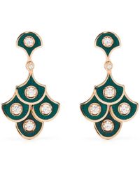 Selim Mouzannar - 18Kt Rose Fish For Love Diamond Drop Earrings - Lyst