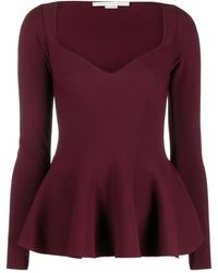 Stella McCartney - Peplum-Hem Top - Lyst