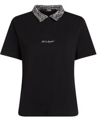 Karl Lagerfeld - T-shirt en coton biologique à logo imprimé - Lyst