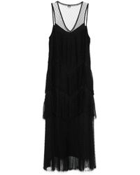 Twinset - Pleated Tulle Midi Dress - Lyst