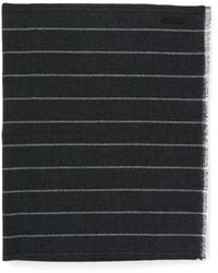 ZEGNA - Stripe-Print Fringed Scarf - Lyst