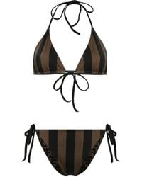 Fendi - Reversible Triangle-Cup Bikini - Lyst