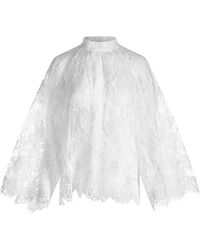 Mia Peculiar - Floral-Lace Blouse - Lyst