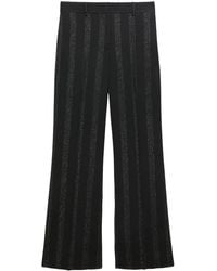 MSGM - Striped Wide-Leg Trousers - Lyst