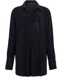 retroféte - Maddox Crystal-embellished Shirtdress - Lyst