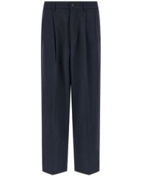 Department 5 - Double Pleats Straight Trousers - Lyst