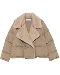 Antonelli - Faux-Fur Collar Quilted Jacket - Lyst