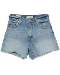 Levi's - Frayed Denim Shorts - Lyst