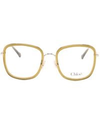 Chloé - Brille Mit Eckigem Gestell - Lyst