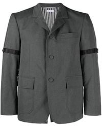 Thom Browne - Men Unstructured Straight Fit Sb S/c W/ GG Armband In Typewriter Cloth - Lyst