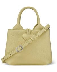 Longchamp - Le Roseau Xs Grained-Leather Top Handle Bag - Lyst