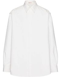 Valentino Garavani - Cotton Poplin Shirt Jacket - Lyst