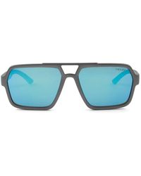 Prada - Linea Rossa Rectangle-frame Sunglasses - Lyst