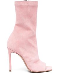 Paris Texas - Amanda 105Mm Suede Ankle Boots - Lyst