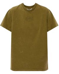 Ganni - Logo-Print Washed T-Shirt - Lyst