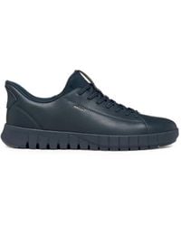 Geox - Fextride Lace-Up Leather Sneakers - Lyst