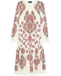 Etro - ペイズリー ロングスリーブドレス - Lyst