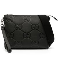 Gucci - Medium Jumbo GG Leather Messenger Bag - Lyst