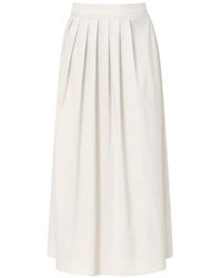 PT Torino - Pleated Midi Skirt - Lyst