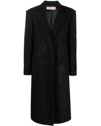 Blanca Vita - Felted Single-Breasted Long Coat - Lyst
