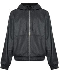 Fendi - Zip-Up Cashmere Hoodie - Lyst