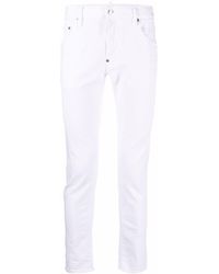 DSquared² - White Stretch Cotton Jeans - Lyst