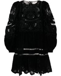 Sea - Vestido corto Eliana con detalle de encaje - Lyst