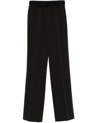 ERMANNO FIRENZE - Logo-Waistband Straight-Leg Trousers - Lyst