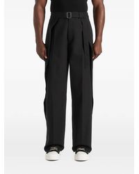 Manière De Voir - Charles Wide Fit Wrap Leg Tailored Trousers - Lyst